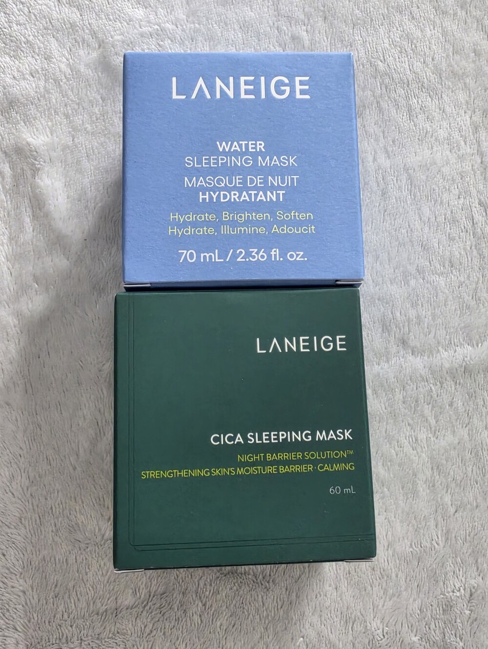 LANEIGE Sleeping Mask Set Water 70 mL + Cica 60 mL